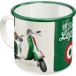 Preview: Emaille-Tasse - NOSTALGIC ART - Vespa "The Italian Legend"
