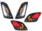 Preview: Blinker-Set vorne+hinten - MOTO NOSTRA - dynamisches LED Lauflicht, Tagfahrlicht vorne + Positionslicht hinten - Vespa GTS/HPE 125-300ccm (Bj. 2019-2022) - smoked