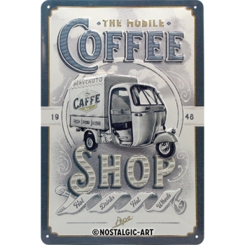 Blechschild - NOSTALGIC ART - APE Coffee Shop
