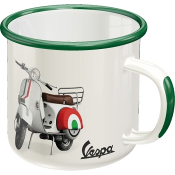 Preview: Emaille-Tasse - NOSTALGIC ART - Vespa "The Italian Legend"