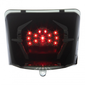LED-Rücklicht - MK II - Vespa GTS/GTV/HPE 125-300 ccm HPE (Bj. 2019-2022) - schwarz-matt mit getöntem Glas