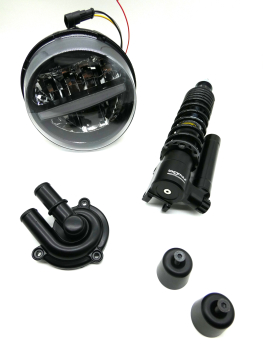 GTS-Package 2 - GASOLINA - Vespa GTS/HPE 125-310 ccm (ab Bj. 2023) - schwarz-matt mit BGM-Stoßdämpfer