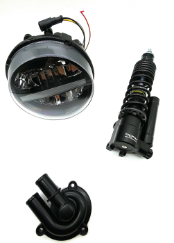 GTS-Package 14 - GASOLINA - Vespa GTS/HPE 125-310 ccm (ab Bj. 2023) - schwarz-matt mit BGM-Stoßdämpfer