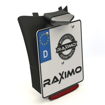 Nummernschildhalter Rücklicht - RAXIMO - Vespa GTS/HPE 125-310 ccm (ab Bj. 2023) - schwarz