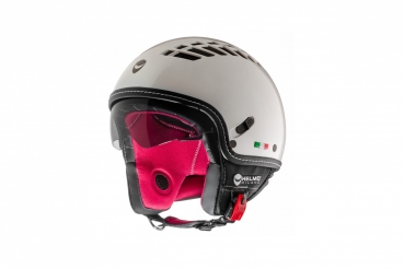 Demi-Jet-Helm - HELMO MILANO ViaColVento - perlweiß