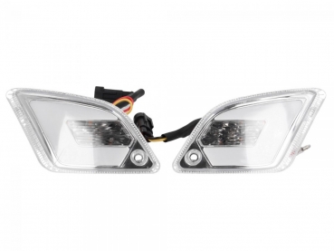 LED-Blinker-Set hinten - POWER1 - mit Positionslicht - Vespa GT/GTL/GTV/GTS/HPE 125-300 ccm (Bj. 2014-2022) - weiß-klar