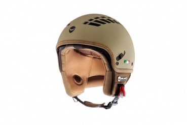 Demi-Jet-Helm - HELMO MILANO ViaColVento - grün-matt (pistachio)