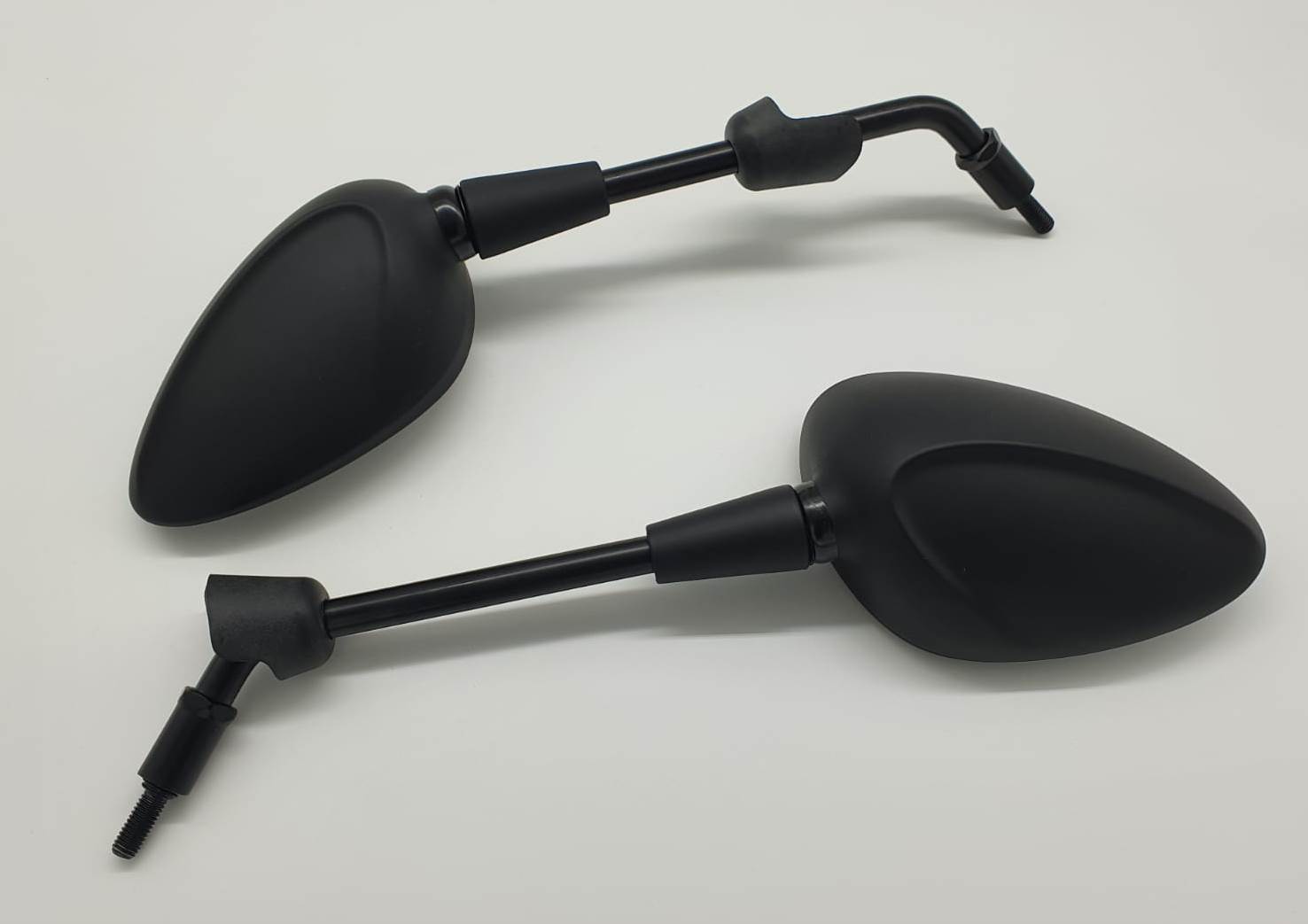 Stuurspiegel Motorfiets Voor Piaggio Voor VESPA Voor Sprint S 150 MP3 500 GT60 LX 150 8MM Scooter Accessoires Zijspiegel Motorfiets Achteruitkijkspiegel ABS Achteruitkijkspiegel (Color : Black-long p