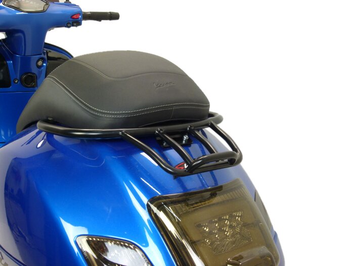 NCONCO Motorrad-Gepäckträger mit Haken für Vespa GTS 250 300 schwarz 
