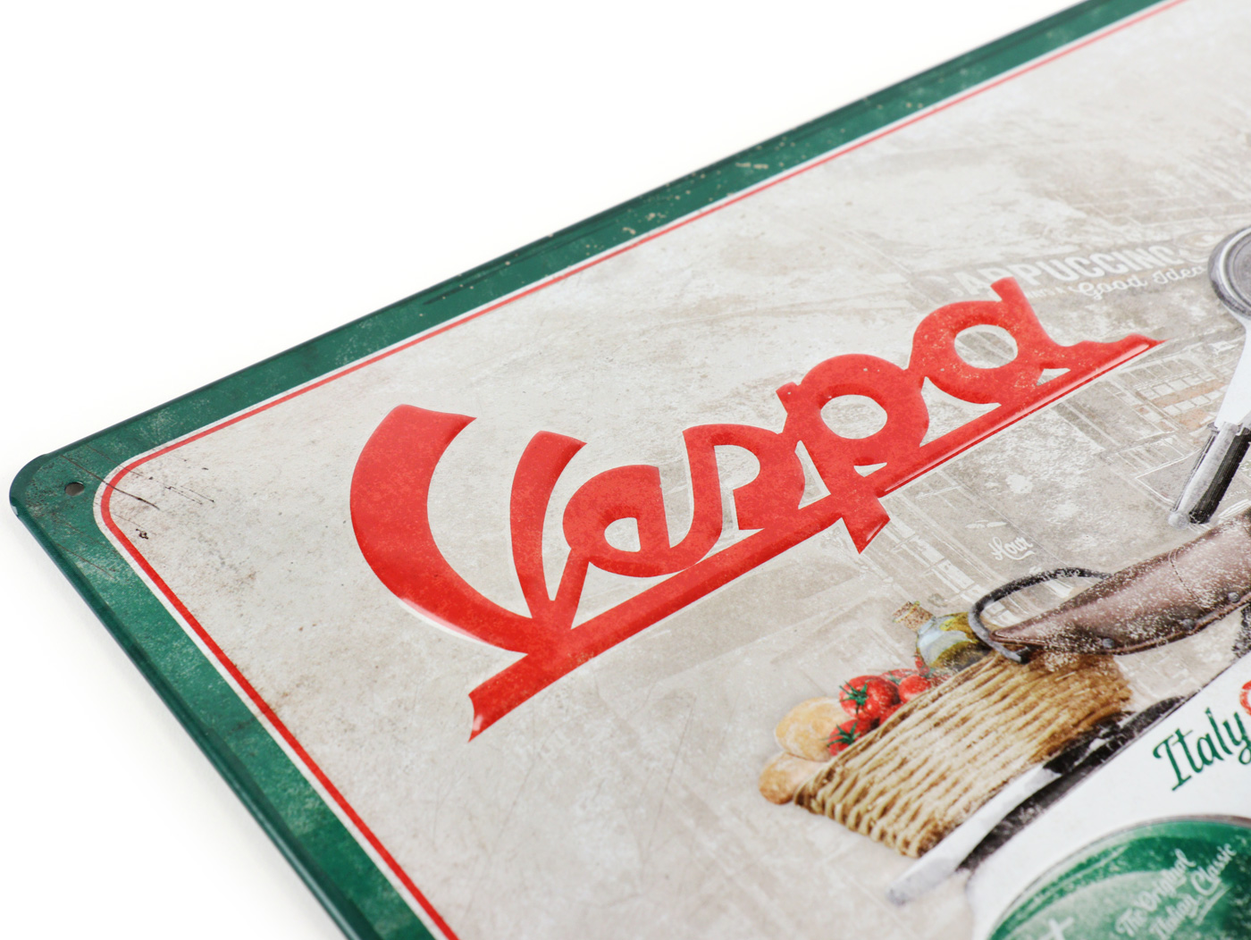 Cartel Metálico Retro Vespa 'Parking Only' - 20x30 Cm, Diseño Italiano, Regalo Para Amantes De Las Scooters