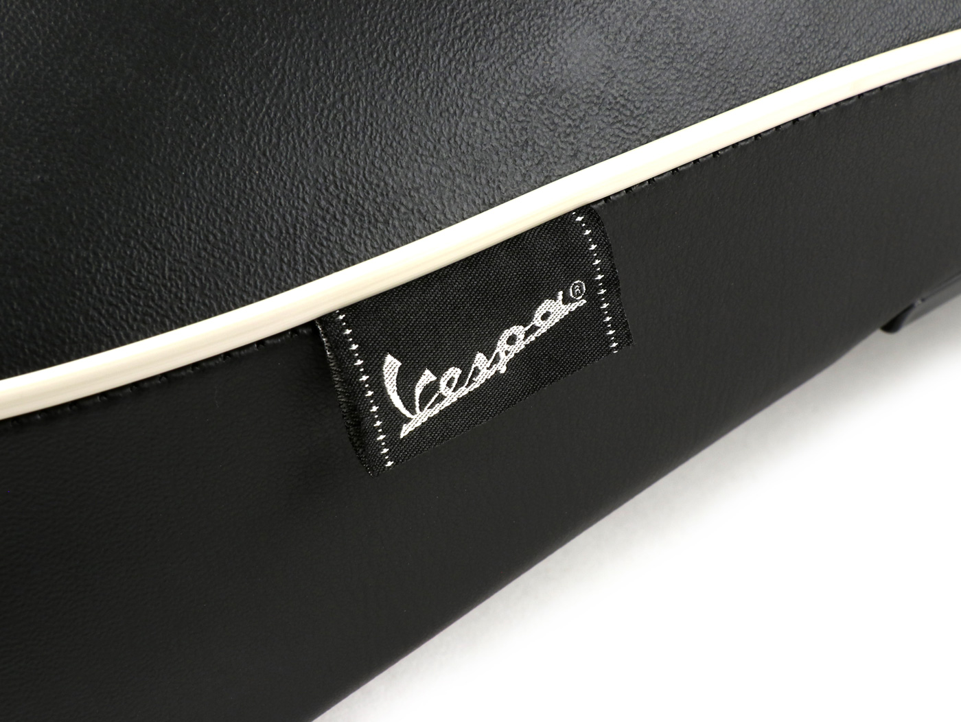 Vespa GTS 125/150/300 Sport Sitzbank Ab 2014 - Schwarz Mit Weißnähten