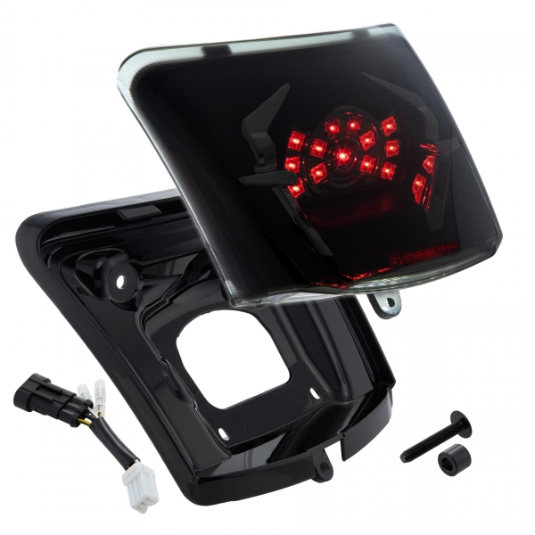LED-Rücklicht - MK II - Vespa GTS/GTV/HPE 125-300 ccm HPE (Bj. 2019-2022) - schwarz-glänzend mit getöntem Glas