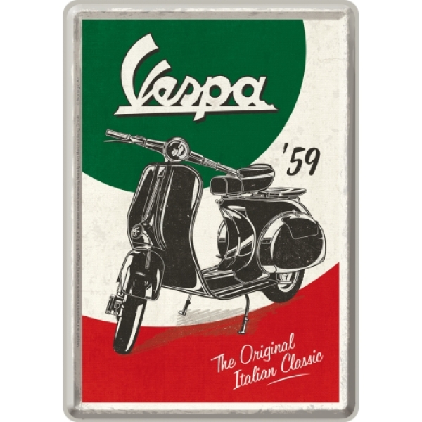 Blechpostkarte - NOSTALGIC ART - Vespa The Italian Classic