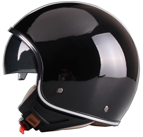 Helm VITO JET SPEZIAL schwarz-glänzend