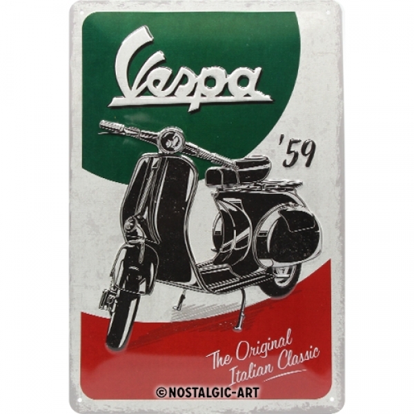 Blechschild - NOSTALGIC ART - Vespa The Italian Classic