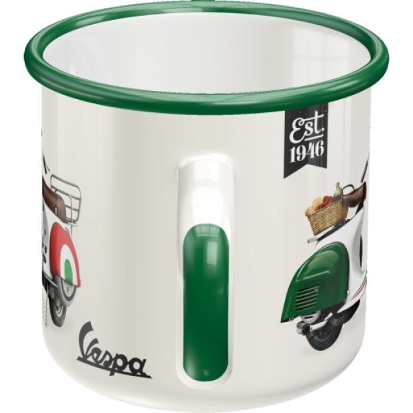 Emaille-Tasse - NOSTALGIC ART - Vespa "The Italian Legend"