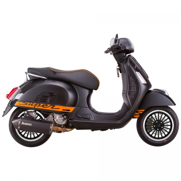 20-Speichen-Felge vorne/hinten - SIP - für Vespa GTS/GTS Super/GTV/GT 60 /GT/GT L 125-300ccm, 3.00-12" - Aluminium - schwarz mit poliertem Rand