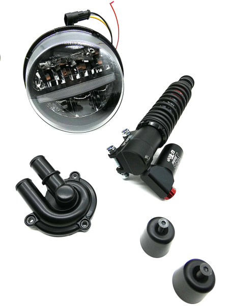GTS-Package 1 - GASOLINA - Vespa GTS/HPE 125-310 ccm (ab Bj. 2023) - schwarz-matt mit YSS-Stoßdämpfer