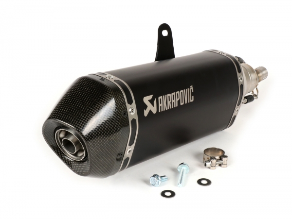 Auspuff - AKRAPOVIC Black Edition - Vespa GTS/GTV/HPE 125-150 ccm (ab Bj. 2017) - ohne Katalysator