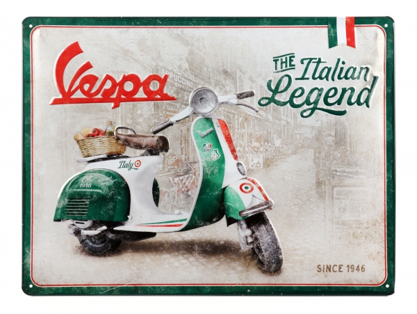 Blechschild - NOSTALGIC ART - Vespa The Italian Classic