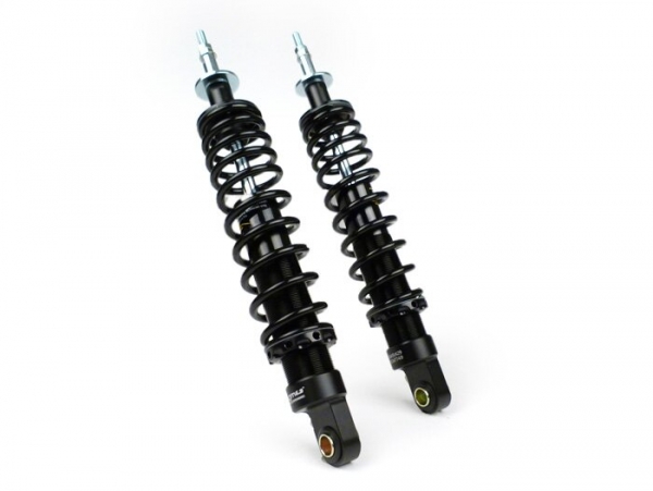 Stoßdämpfer-Set hinten 340 mm - BGM PRO SC/R1 SPORT - Vespa GT/GTL/GTS/GTV/HPE 125-310 ccm - schwarz