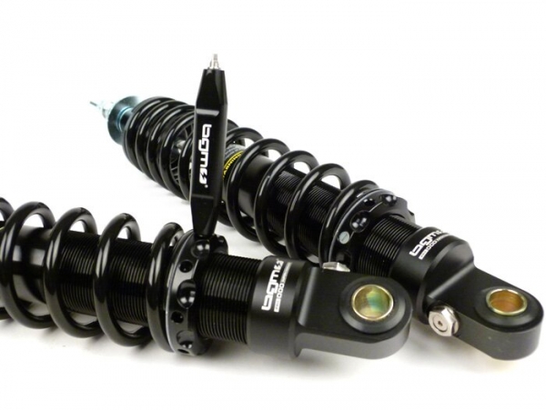 Stoßdämpfer-Set hinten 340 mm - BGM PRO SC/R1 SPORT - Vespa GT/GTL/GTS/GTV/HPE 125-310 ccm - schwarz