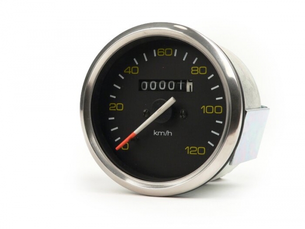 Tacho 120 km/h - OEM QUALITÄT - Vespa PX (bis Bj. 1984) - Ø=85 mm - chrom