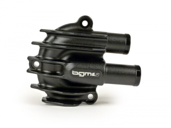 Wasserpumpendeckel - BGM PRO Faster Flow - Vespa GT/GTS/GTL/GTV/HPE 125-310 ccm  (ab Bj. 2005) - schwarz-eloxiert