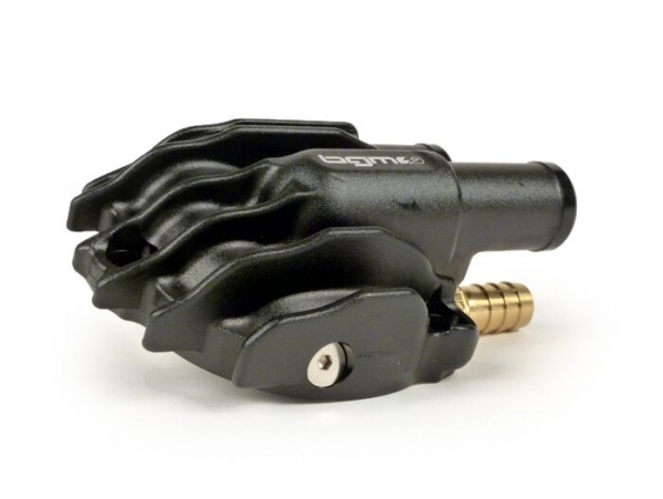 Wasserpumpendeckel - BGM PRO Faster Flow - Vespa GT/GTS/GTL/GTV/HPE 125-310 ccm  (ab Bj. 2005) - schwarz-eloxiert