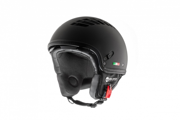 Demi-Jet-Helm - HELMO MILANO ViaColVento - schwarz-matt