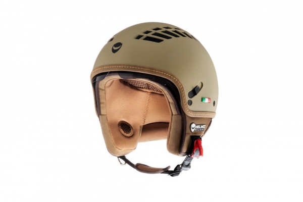 Demi-Jet-Helm - HELMO MILANO ViaColVento - grün-matt (pistachio)