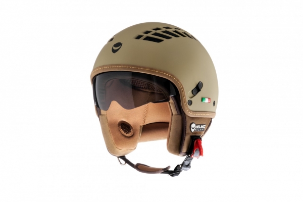 Demi-Jet-Helm - HELMO MILANO ViaColVento - grün-matt (pistachio)